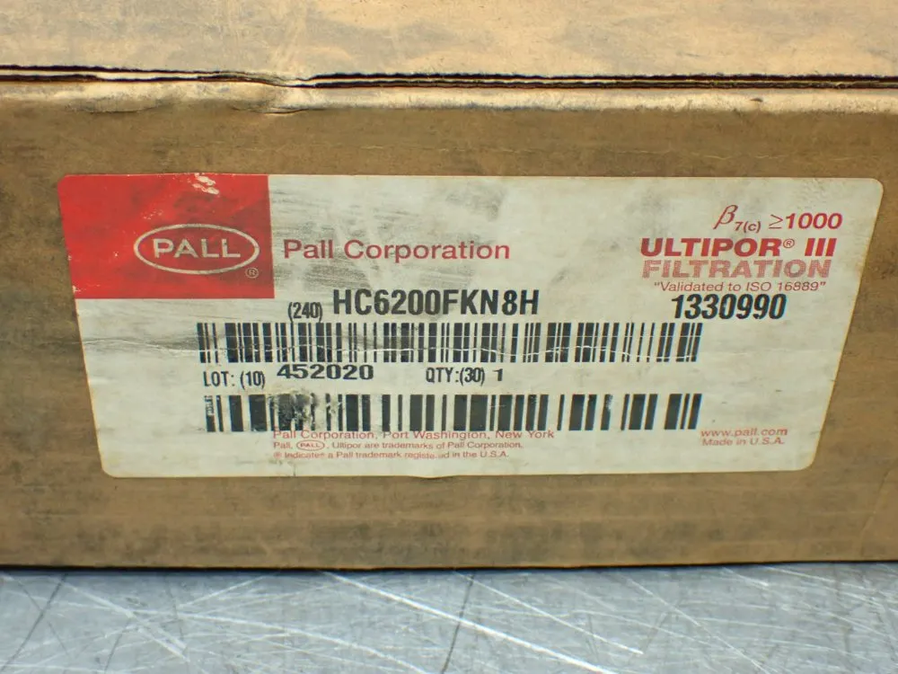 Pall Hydraulic Filter Replacement Element - Hc6200fkn8h