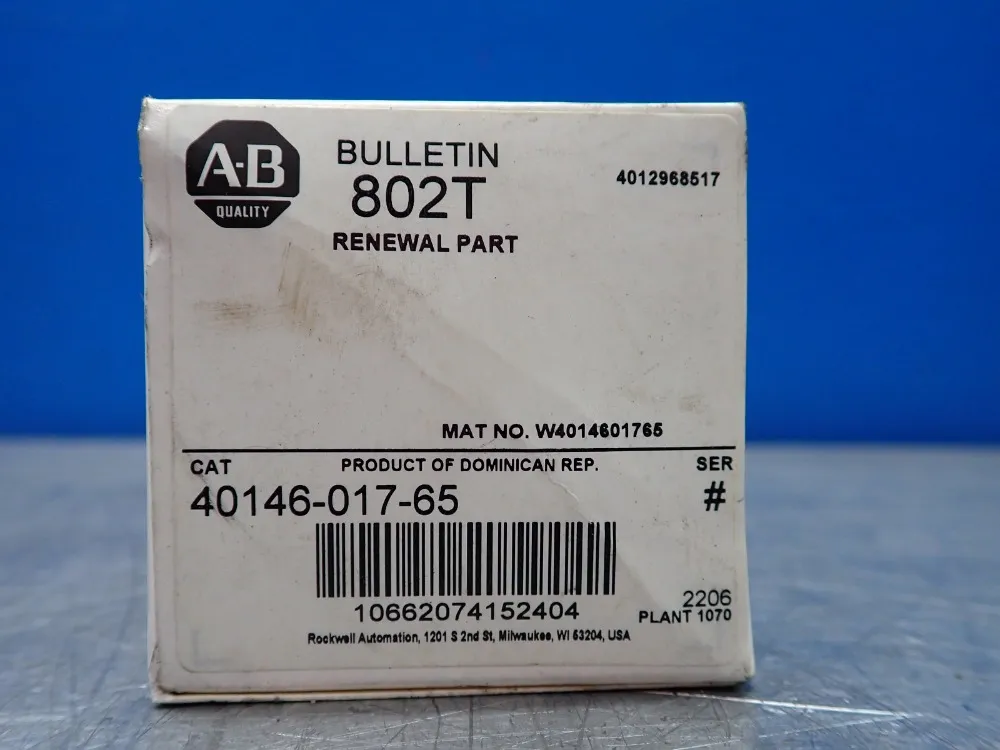 Allen-bradley 802t Limit Switch, Operator Head - 40146-017-65
