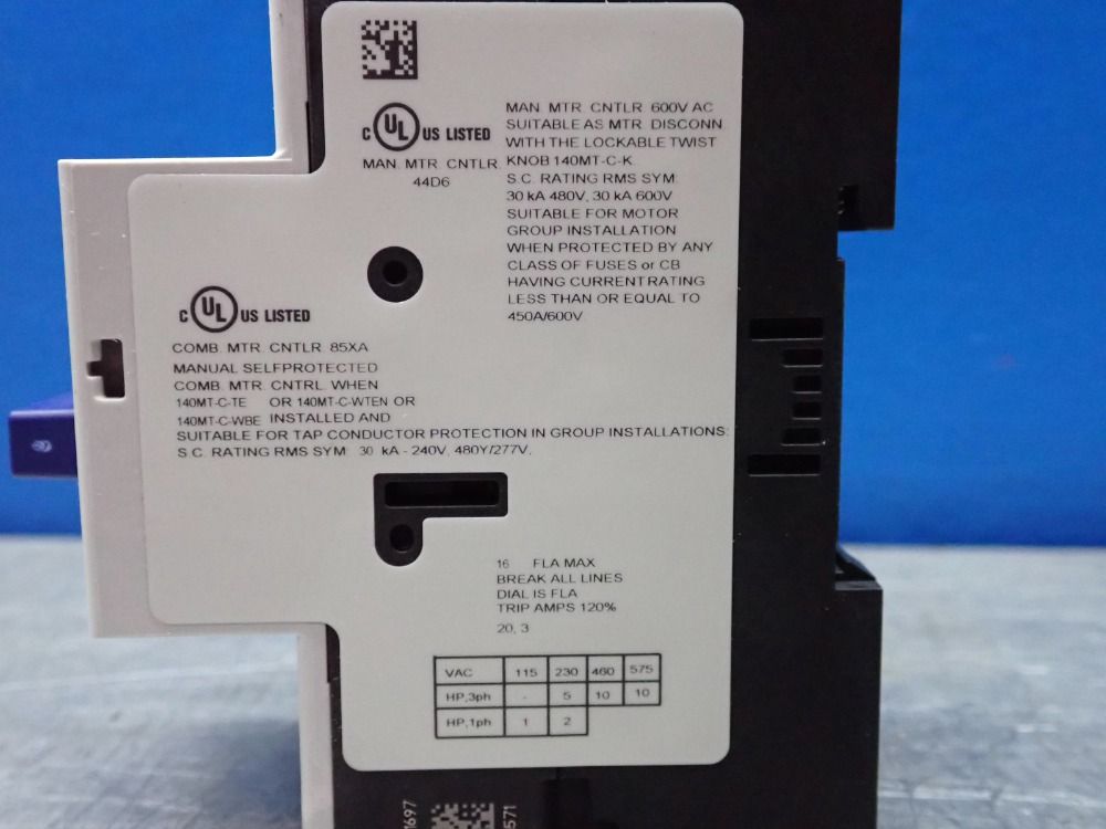 Allen-bradley Motor Protection Circuit Breaker - 140mt-c3e-c16