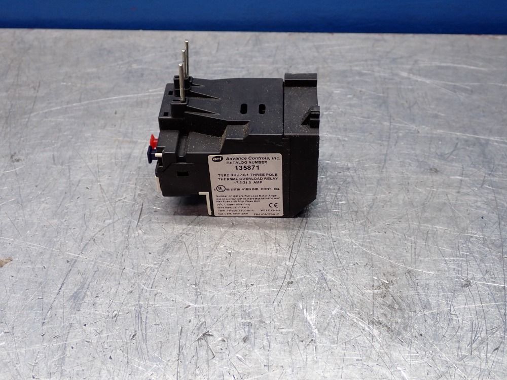 Aci Advanced Controls Inc 15 Hp Relay/thermal Overload - 135871