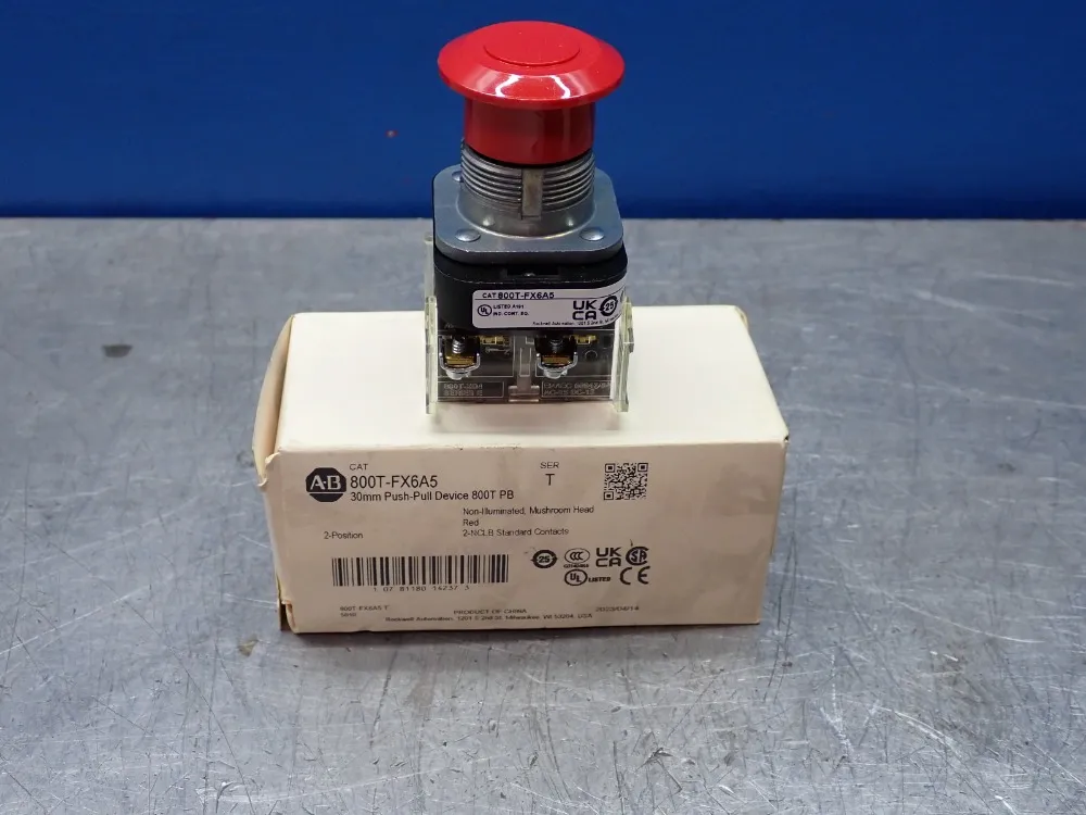 Allen-bradley Push Button, Red - 800t-fx6a5