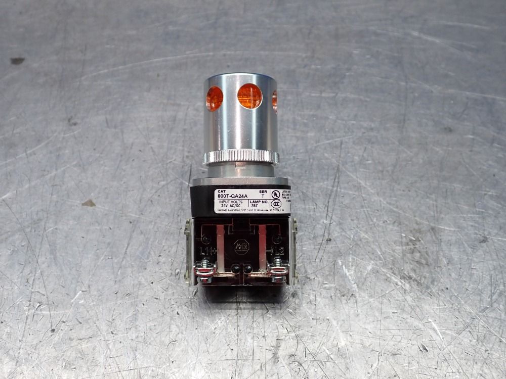 Allen-bradley Push Button, Amber - 800t-qa24a