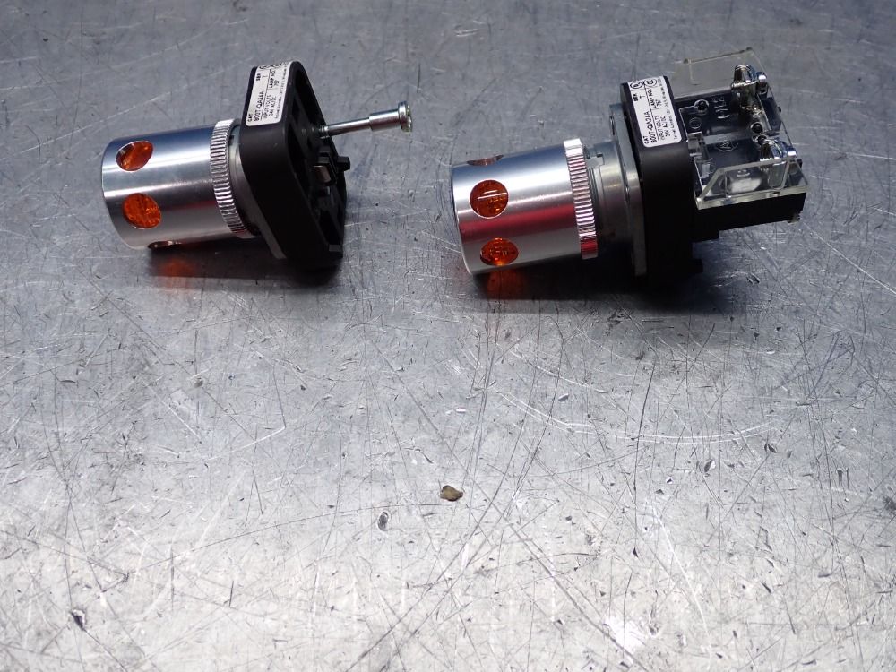 Allen-bradley Push Button, Amber, Qty: 2 - 800t-qa24a
