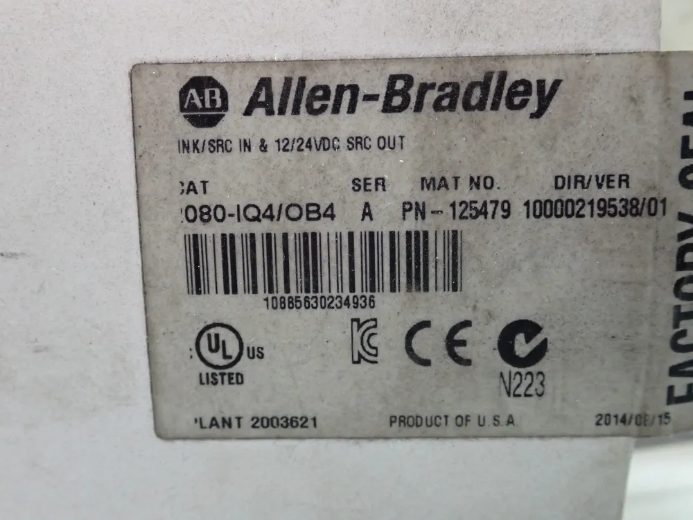 Allen-bradley Sink/source Module - 2080-iq4ob4