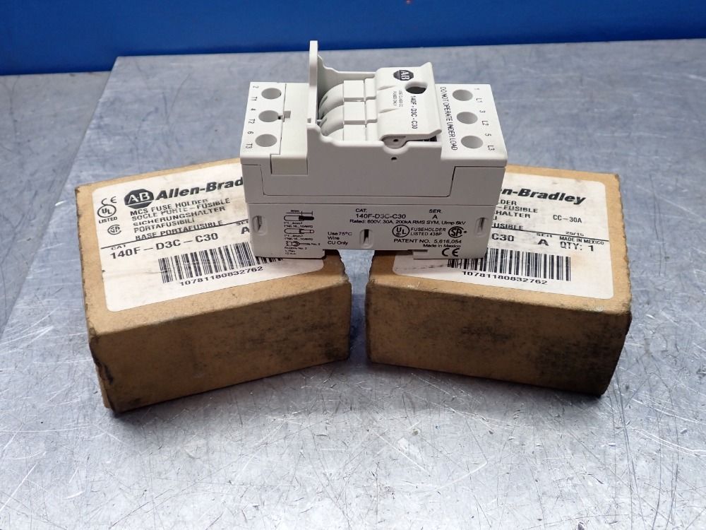 Allen-bradley Fuse Holder, Qty: 2 - 140f-d3c-c30