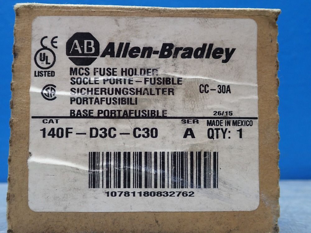 Allen-bradley Fuse Holder, Qty: 2 - 140f-d3c-c30