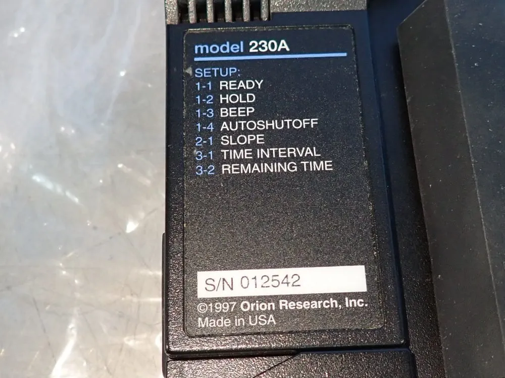 Orion Research Inc Digital Ph Meter - 230a