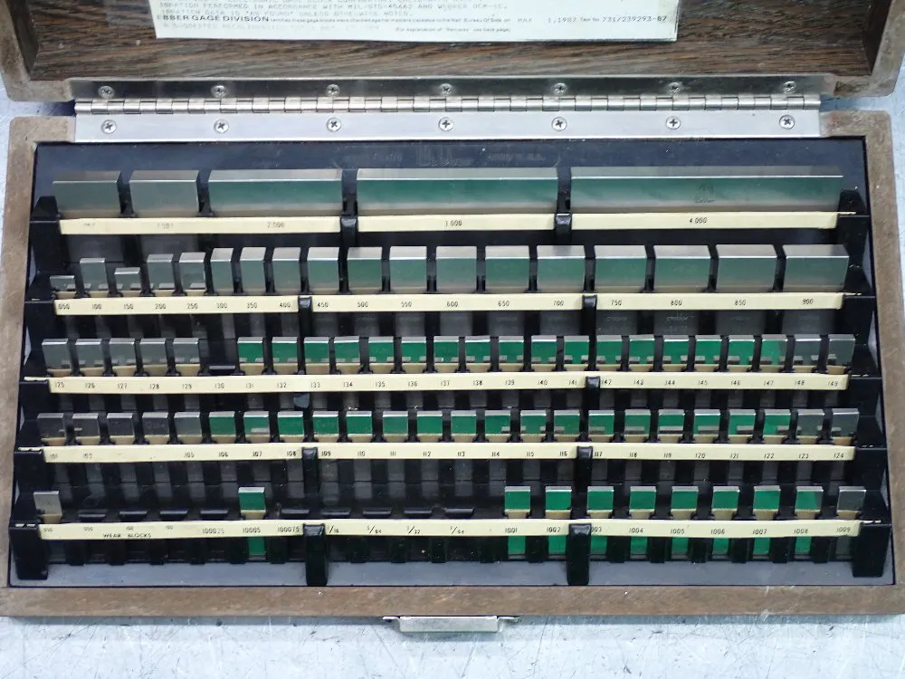 L.s. Starrett Calibration Master Gage Block Set - Rcs81a