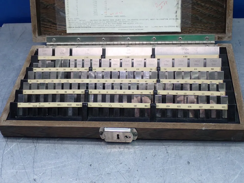 L.s. Starrett Calibration Master Gage Block Set - Rcs81a