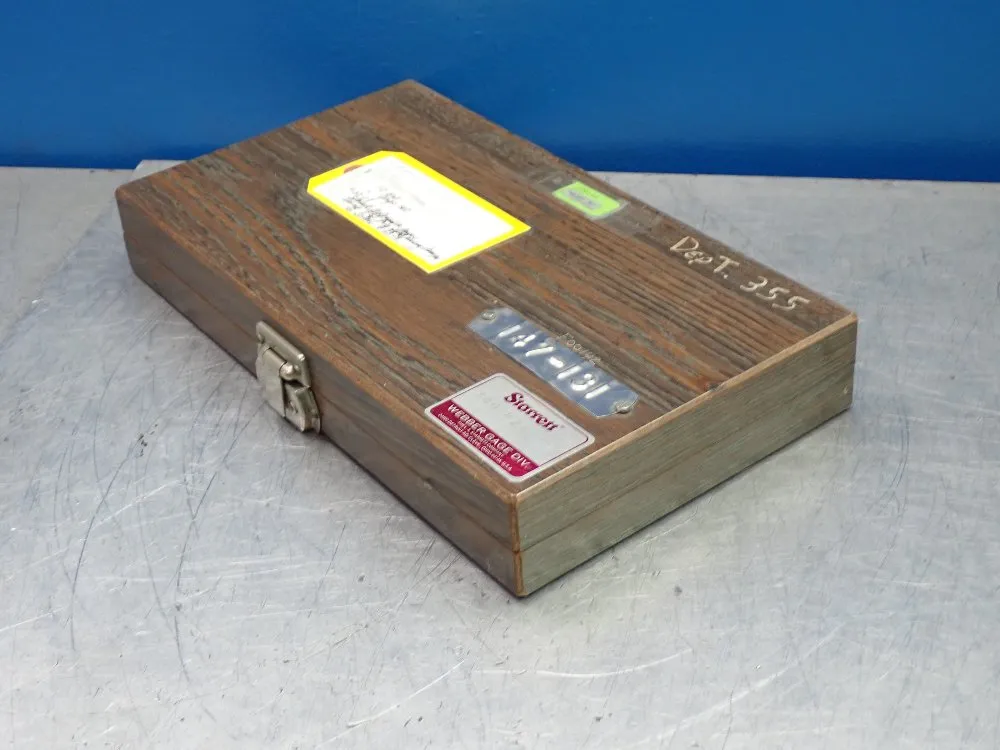 L.s. Starrett Calibration Master Gage Block Set - Rcs81a