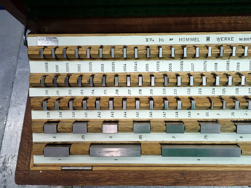 Hommel Werke Calibration Master Gage Block Set