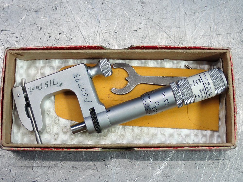 L.s. Starrett Micrometers 2 Pcs - No. 220