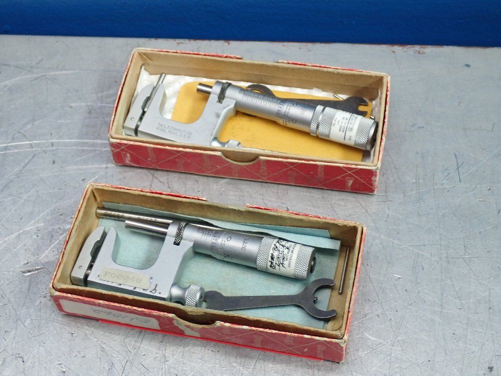 L.s. Starrett Micrometers 2 Pcs - No. 220