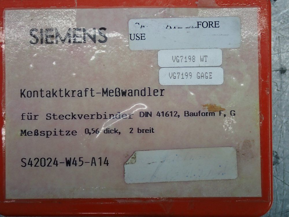 Siemens Contact Force Transducer - S42024-w45-a14