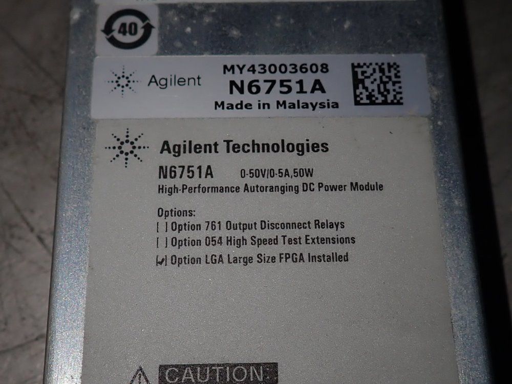 Agilent Technologies Dc Power Module - N6751a