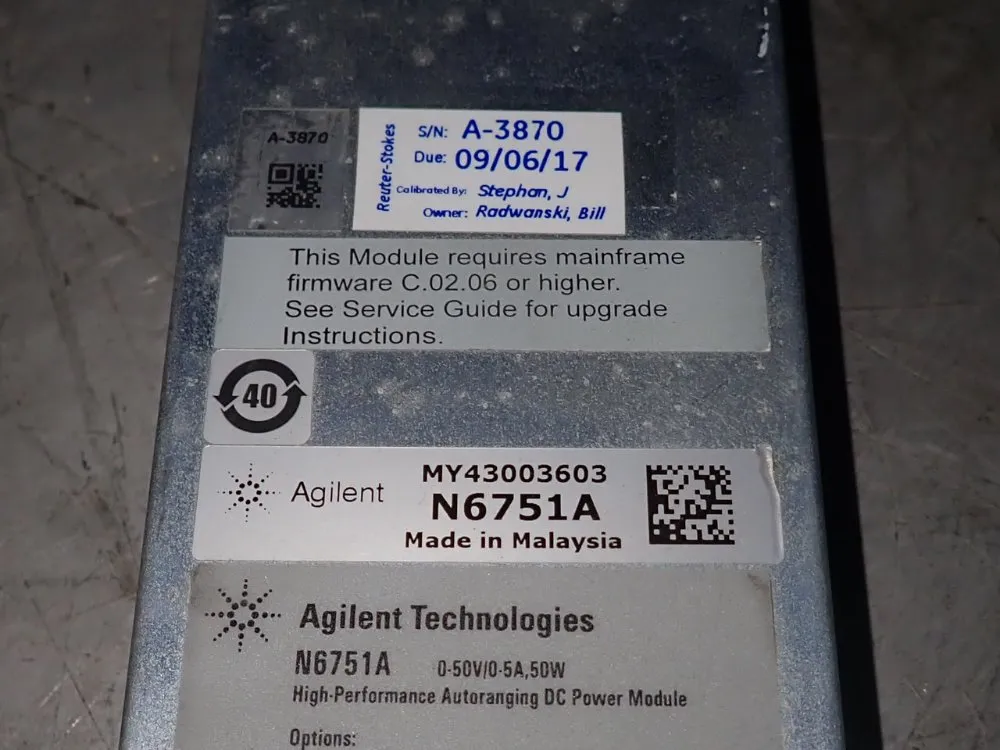 Agilent Technologies Dc Power Module - N6751a