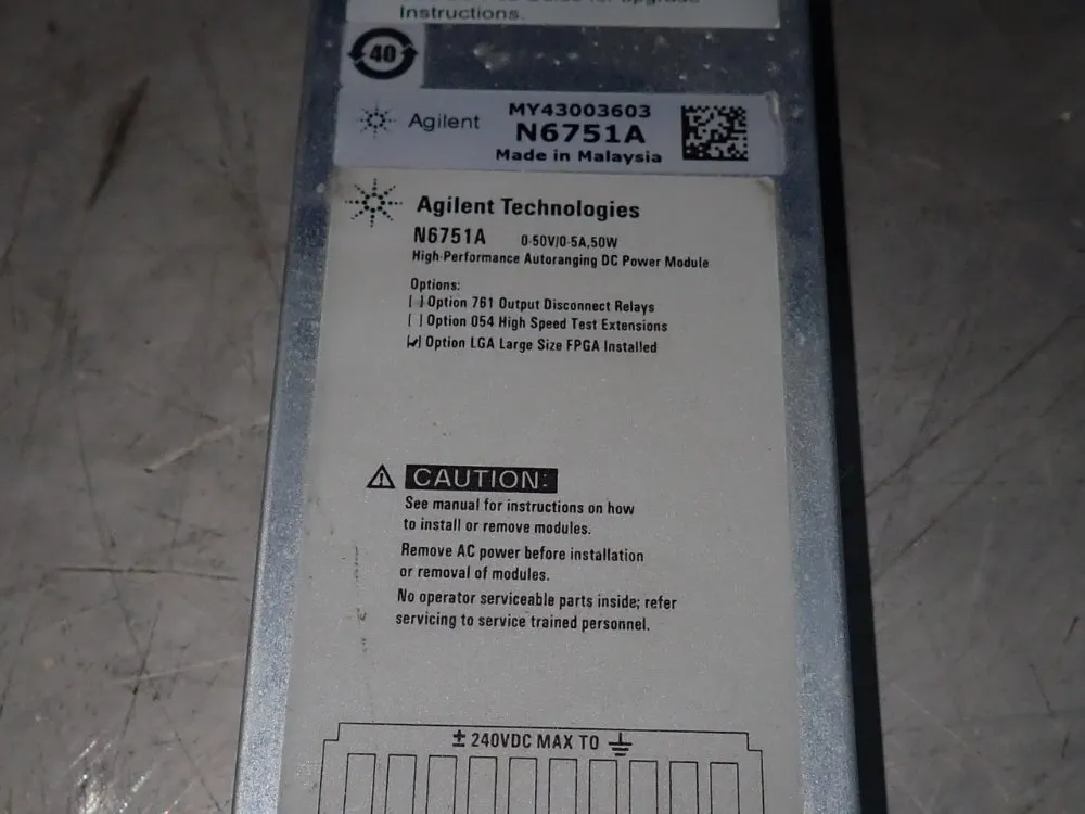 Agilent Technologies Dc Power Module - N6751a