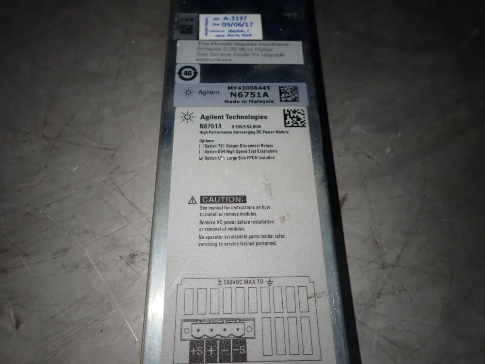 Agilent Technologies Dc Power Module - N6751a