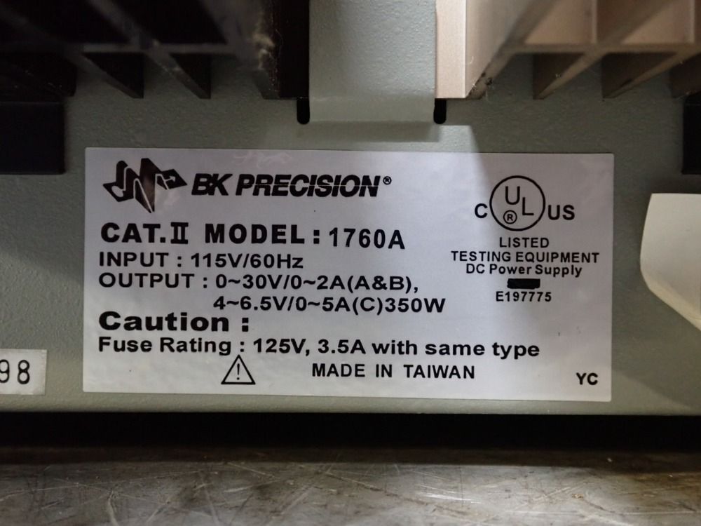 Bk Precision Dc Power Supply - 1760a
