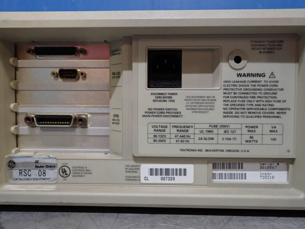 Tektronix Oscilloscope, Two Channel - Tds310