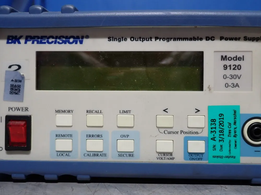 Bk Precision Dc Programmable Power Supply - 9120