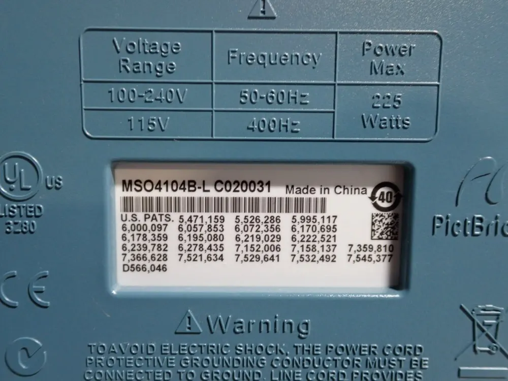 Tektronix Oscilloscope, Mixed Signal - Mso4104b-l