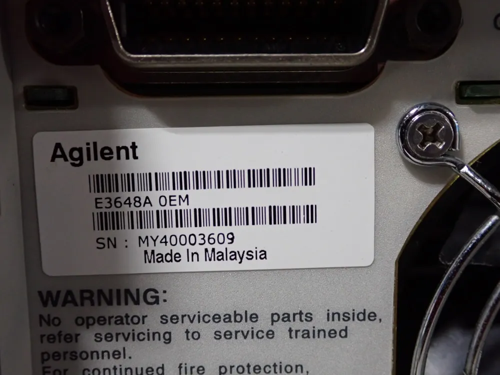 Agilent Dc Power Supply - E3648a