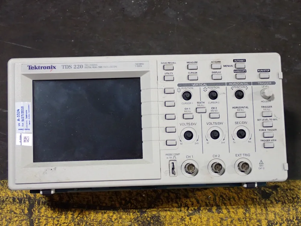 Tektronix 100 Mhz Oscilloscope, Digital - Tds220