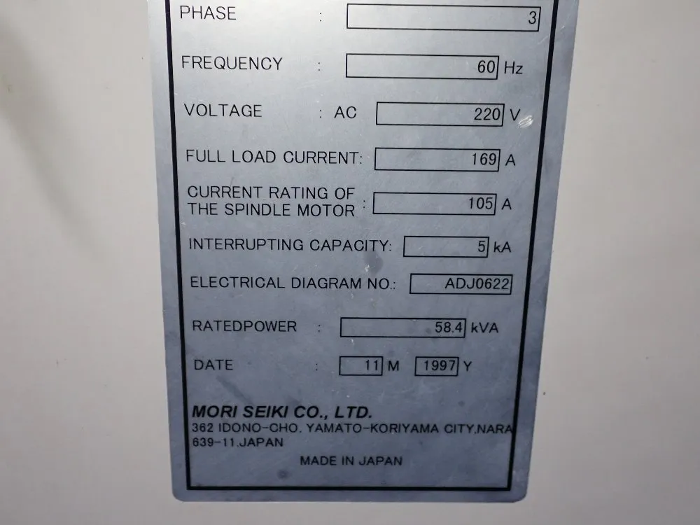 Mori Seiki Cnc Vmc - Sv-500b/40