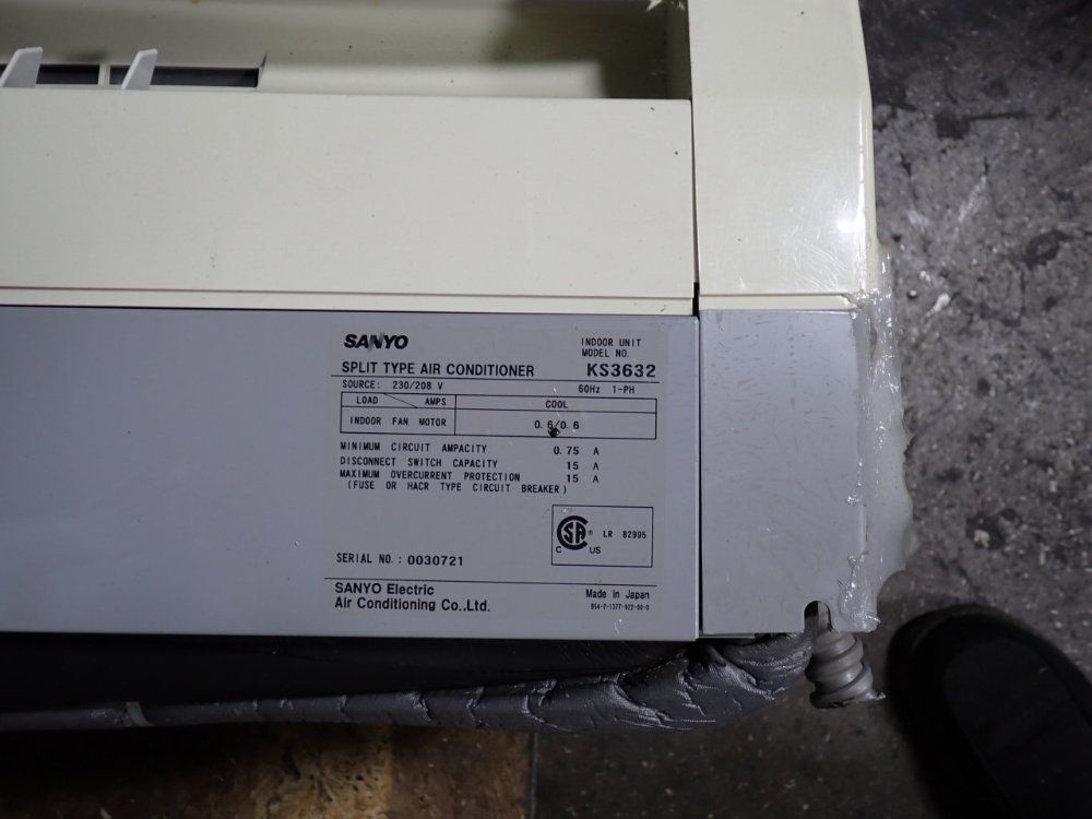 Sanyo 15.4/16.0 A Air Conditioner - Cl3632a