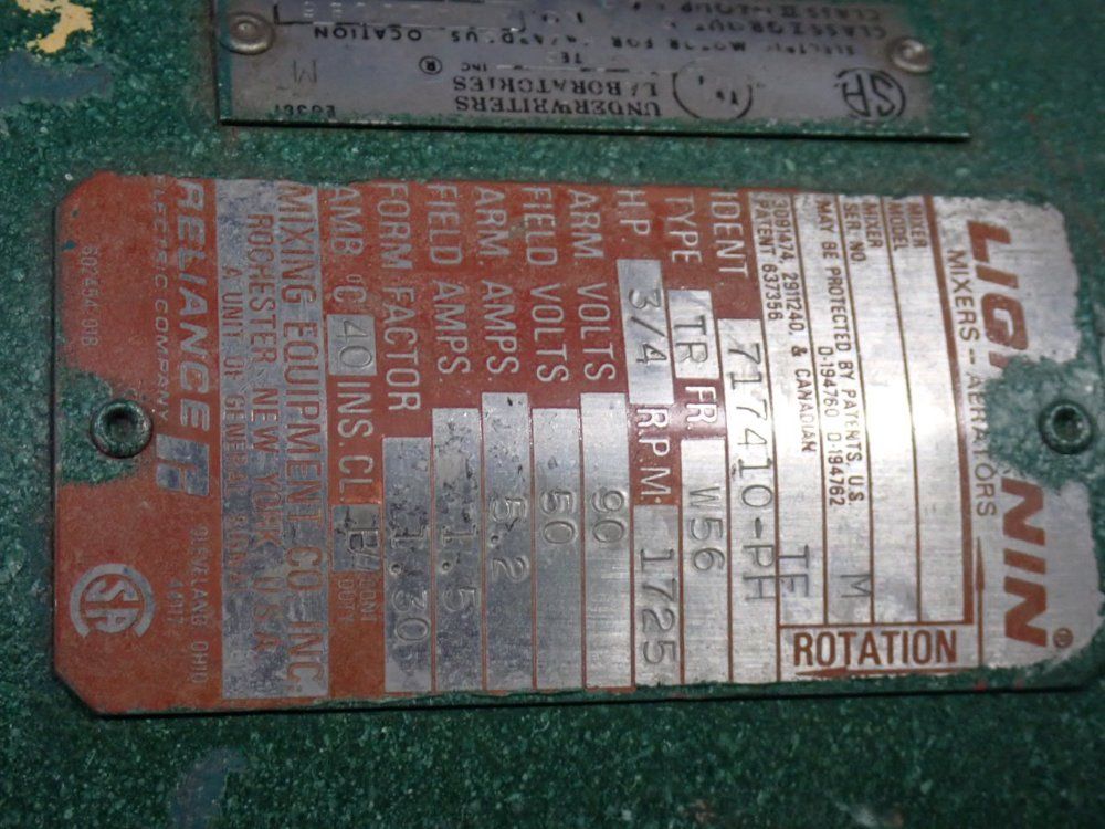 Lightnin 3/4 Hp Mixer