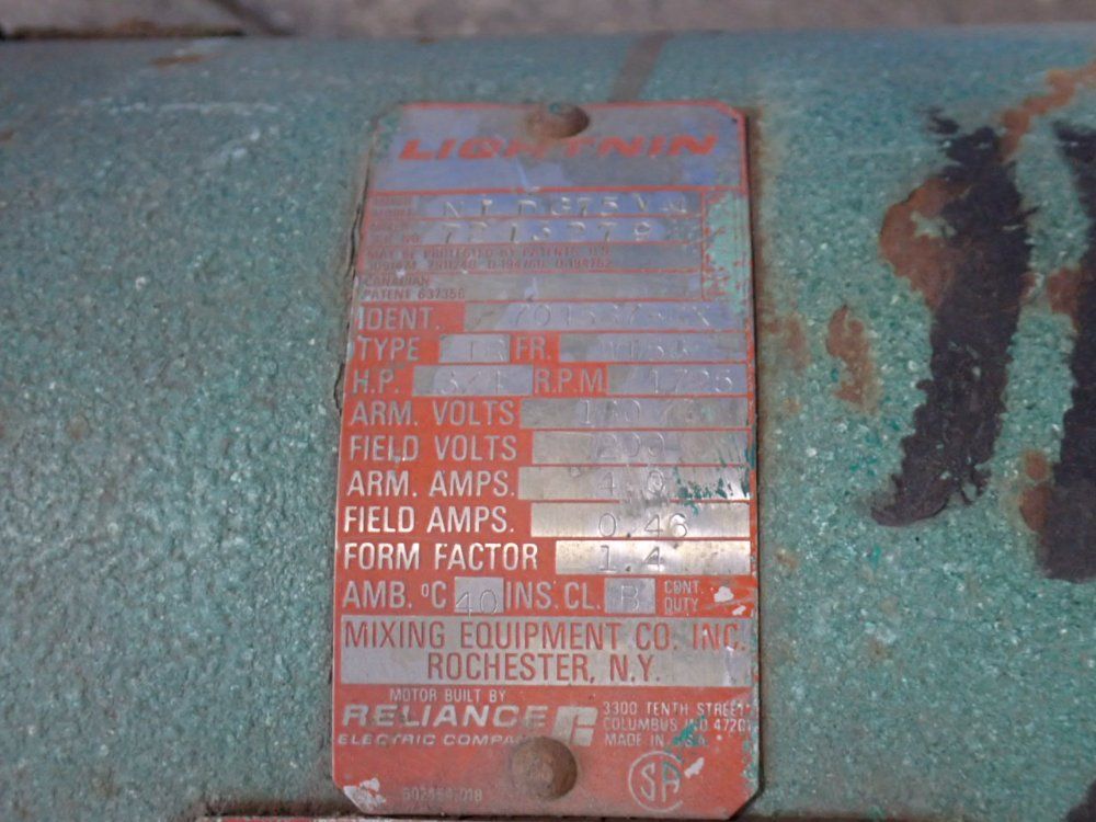 Lightnin 3/4 Hp Mixer - Nidc750