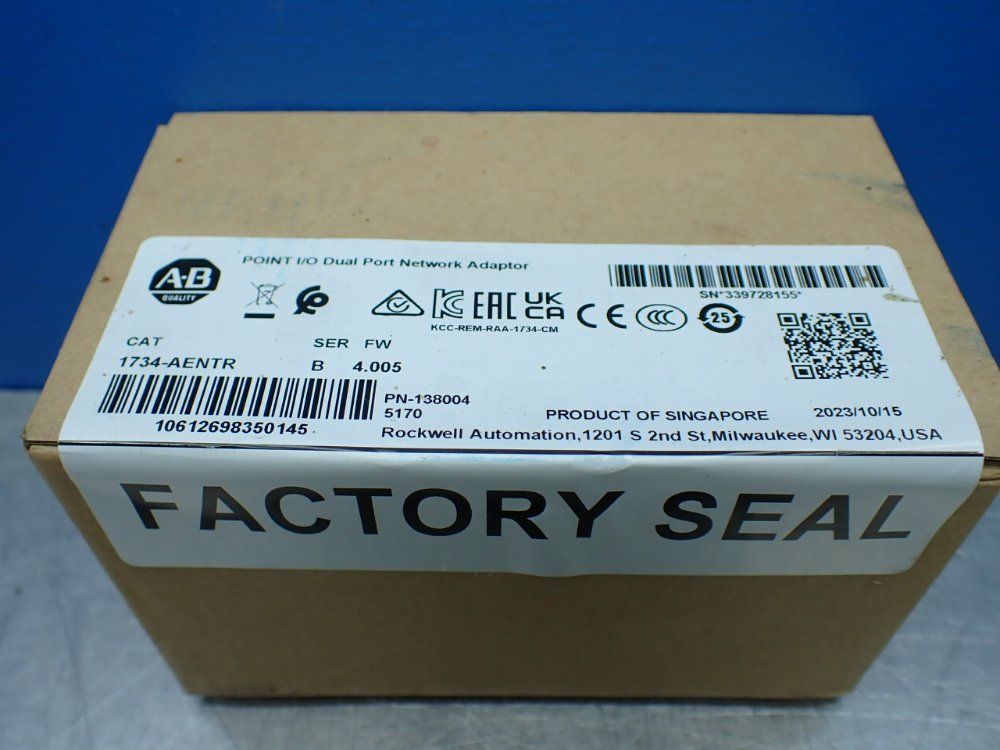 Allen-bradley Point I/o Dual Port Network Adapter - 1734-aentr