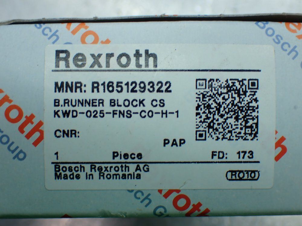 Rexroth Carbon Steel Ball Runner Block - R165129322