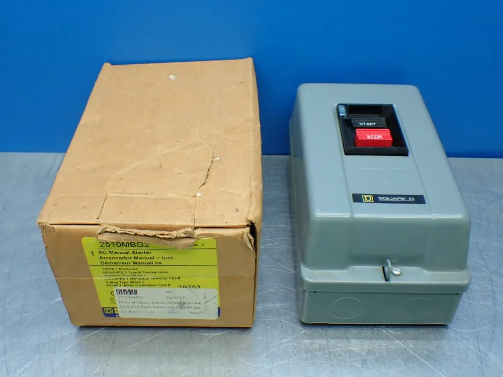 Square D Ac Manual Motor Starter. - 2510mbg2