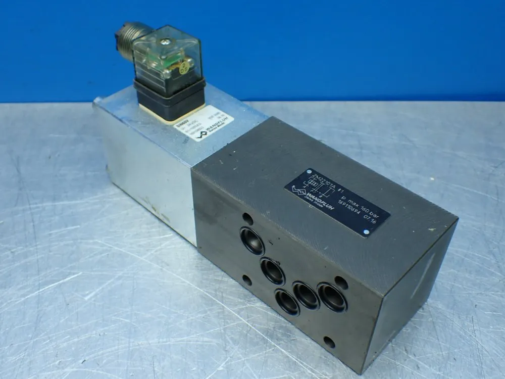 Wanfluh 160bar Max Hydraulic Solenoid Valve. - Zm22101a