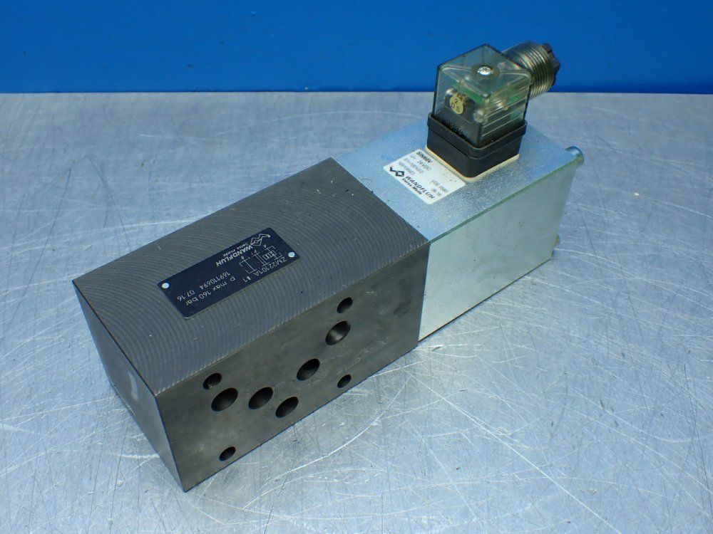 Wanfluh 160bar Max Hydraulic Solenoid Valve. - Zm22101a