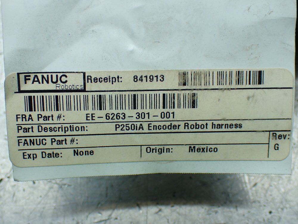 Fanuc P250ia Encoder Robot Harness - Ee-6263-301-001