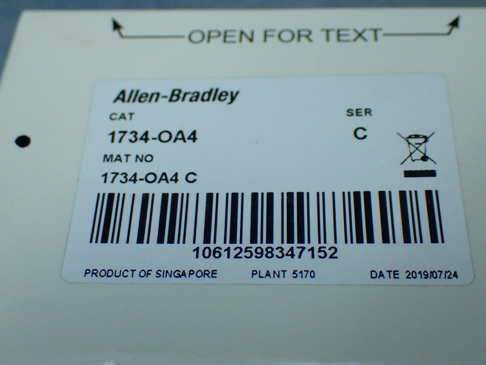 Allen-bradley Point I/o Ac Digital Output Module - 1734-oa4