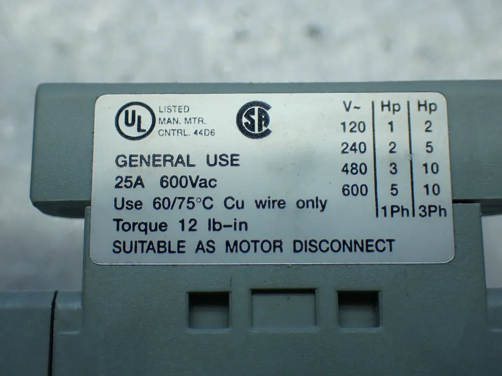 Allen-bradley Disconnect Switch. - 194e-e25-1753