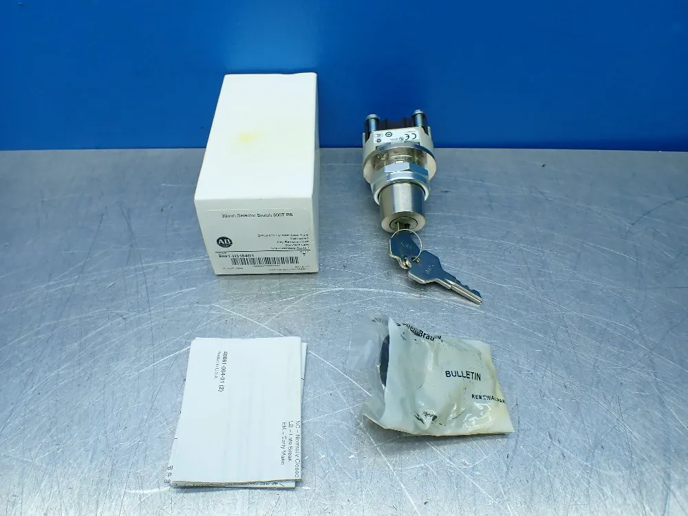 Allen-bradley 30mm Slector Switch W/key - 800t-h3104d1