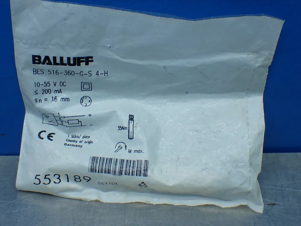 Balluff Inductive Proximity Sensor - Bes 516-360-g-s 4-h