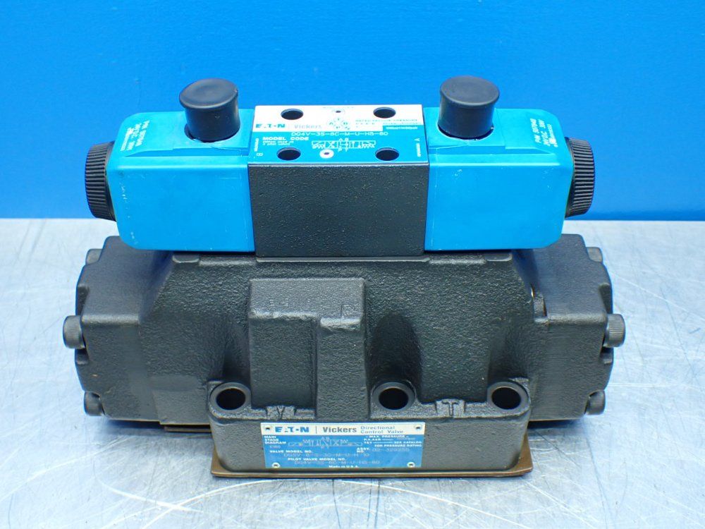 Eaton Vickers Hydraulic Directional Control Valve. Dg4v-3s-6c-m-u-h5-60 - Dg5v-8-s-3c-m-u-h-10
