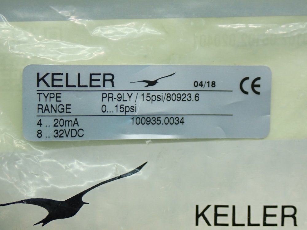 Keller 0-15psi High Accuracy Dual Output Pressure Transmitter - Pr-9ly
