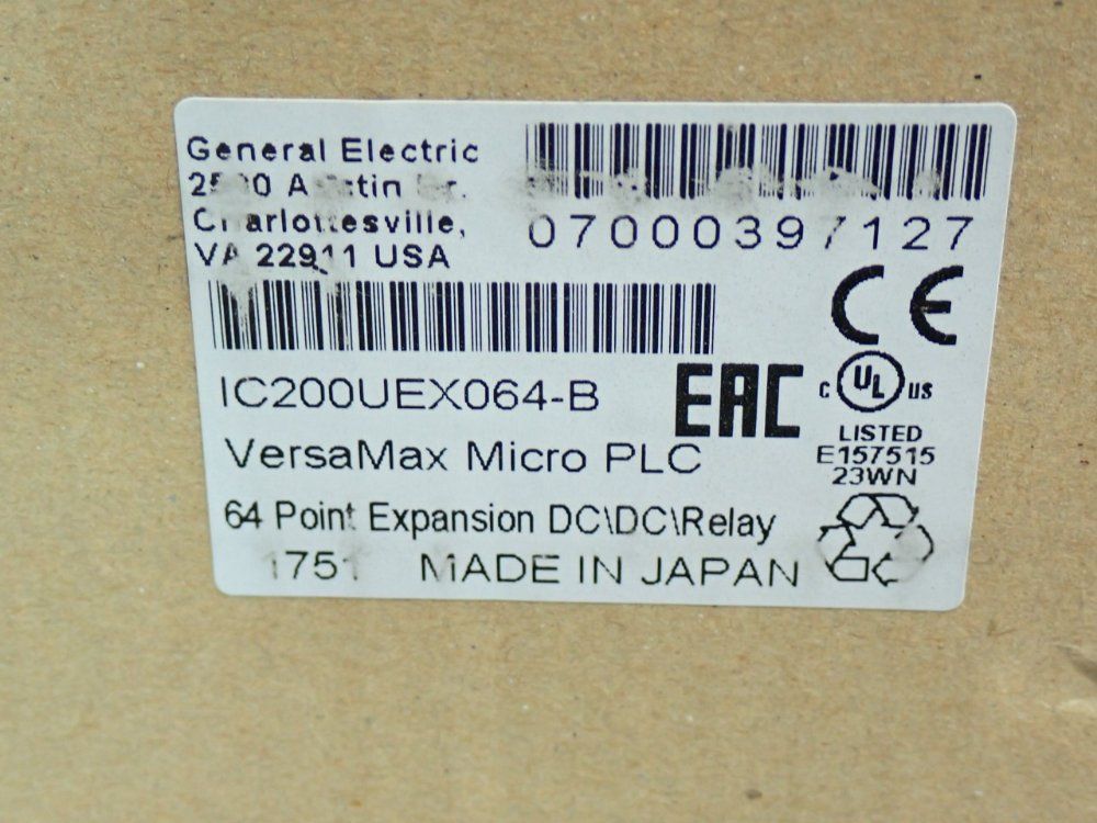 Ge Versamax Micro 64-point Expansion Module - Ic200uex064-b