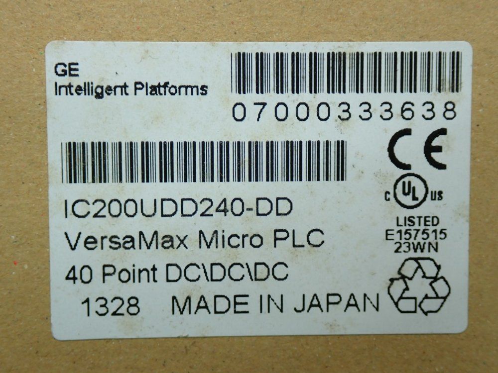 Ge Versamax Micro Controller - Ic200udd240-dd