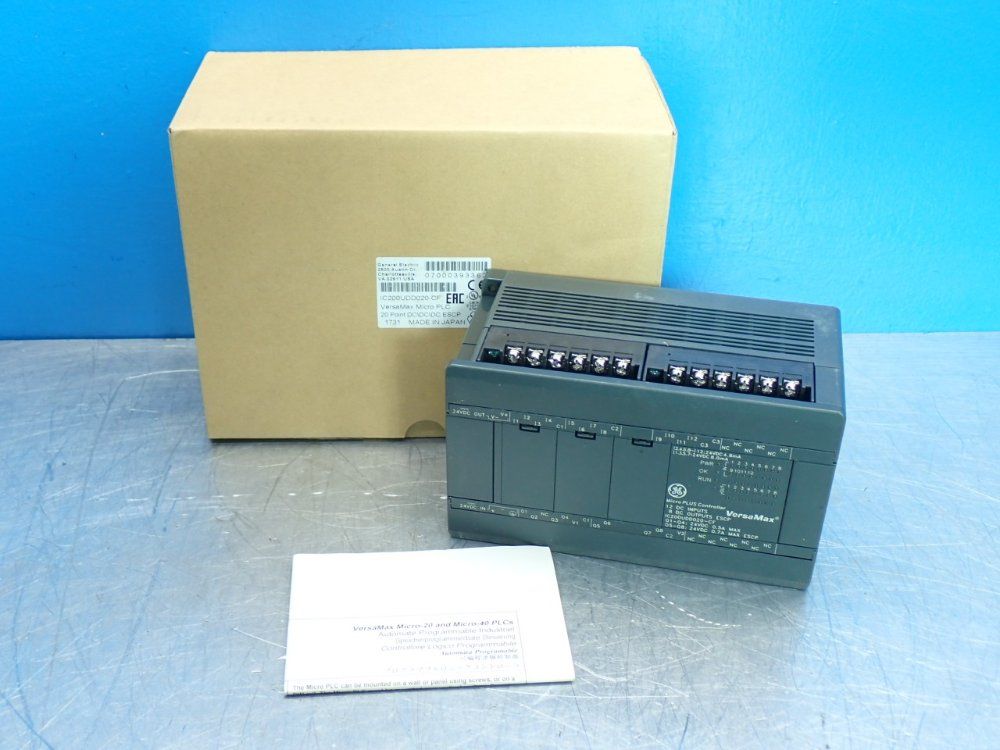 Ge Versamax 20-point Plc Micro Controller - Ic200udd020-cf