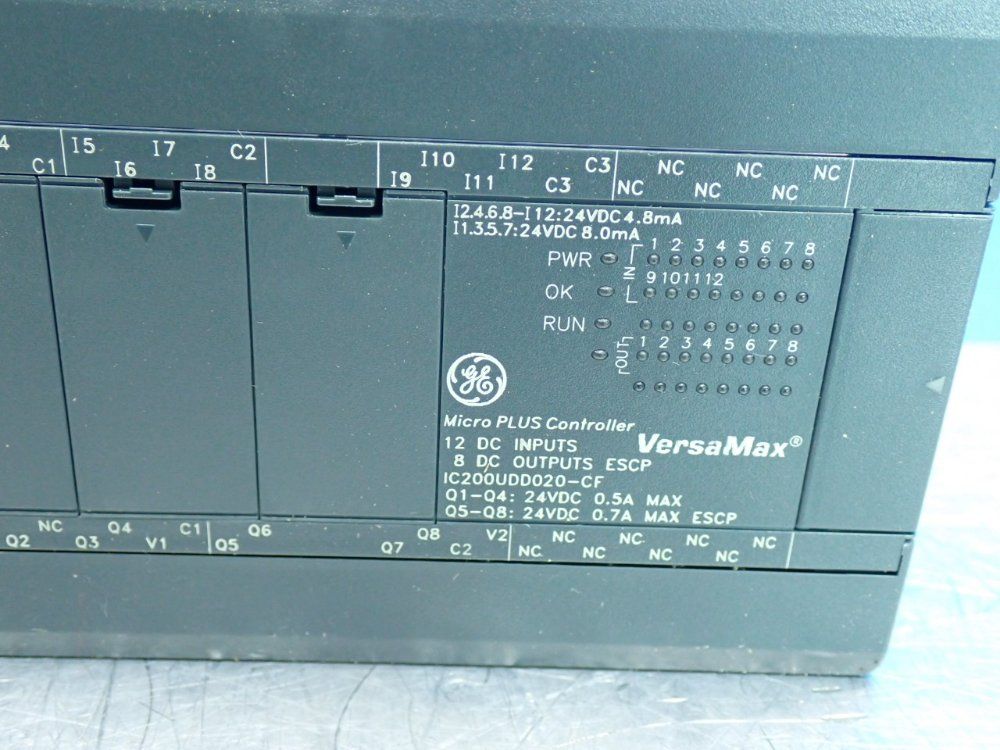 Ge Versamax 20-point Plc Micro Controller - Ic200udd020-cf