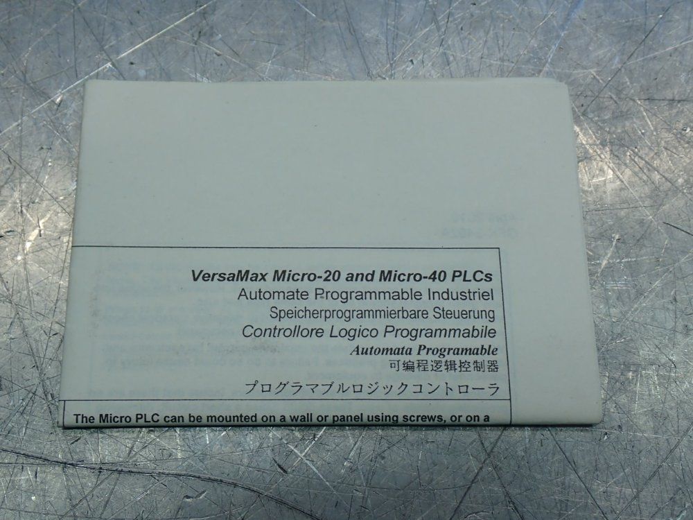 Ge Versamax 20-point Plc Micro Controller - Ic200udd020-cf