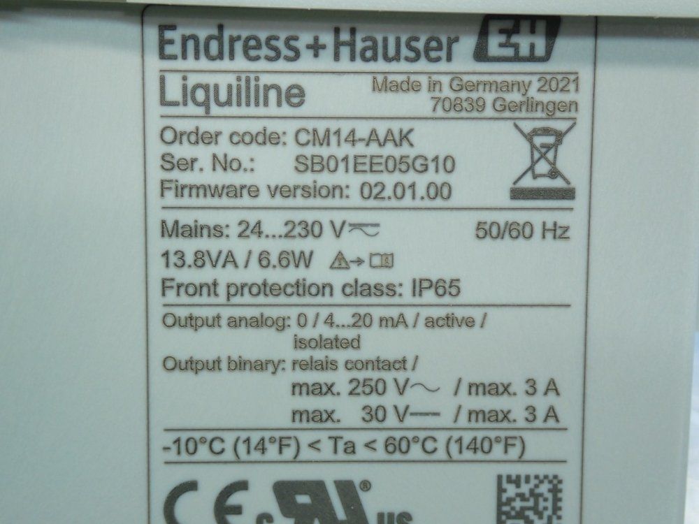Endress+hauser Cm14-series Drive Liquline Cable Transmitter - Cm14-10k6/0